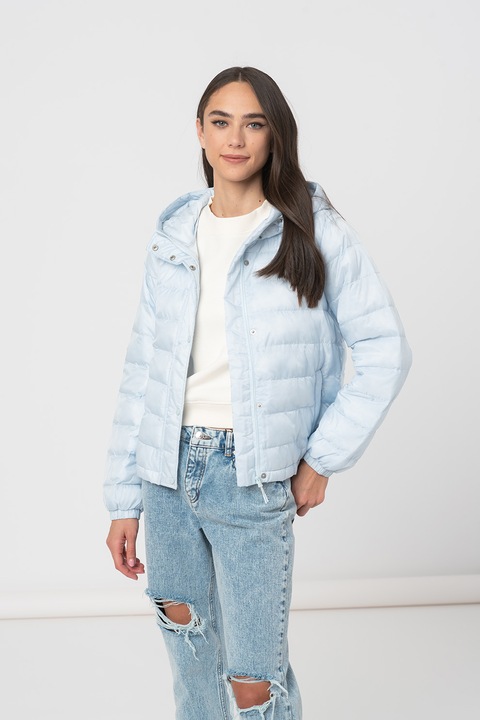 Levi's, Зимно непромокаемо яке Eddie с качулка, Пастелносин