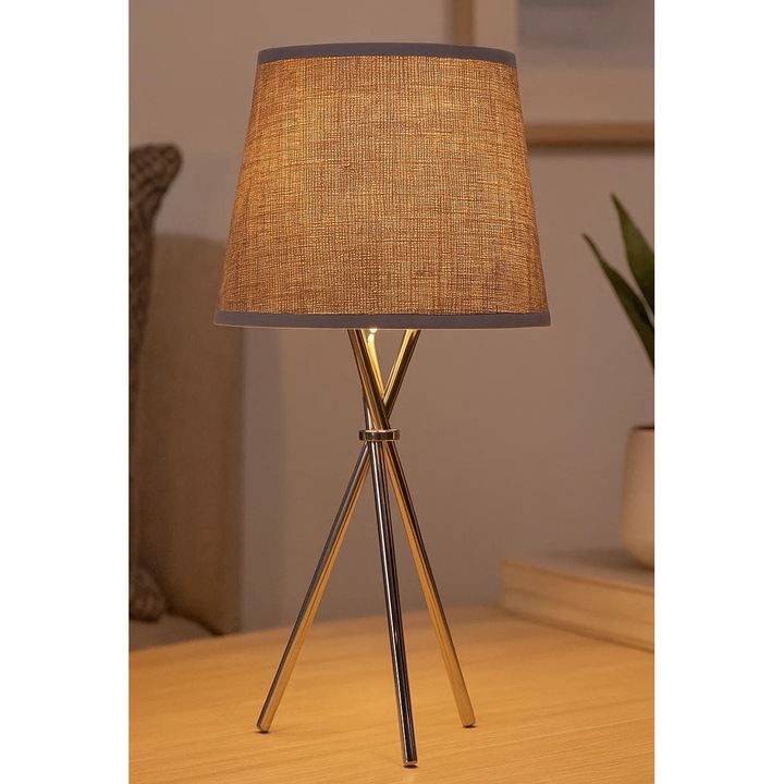 Lampa de masa din metal, Giftdecor, 20 x 38 x 20 cm