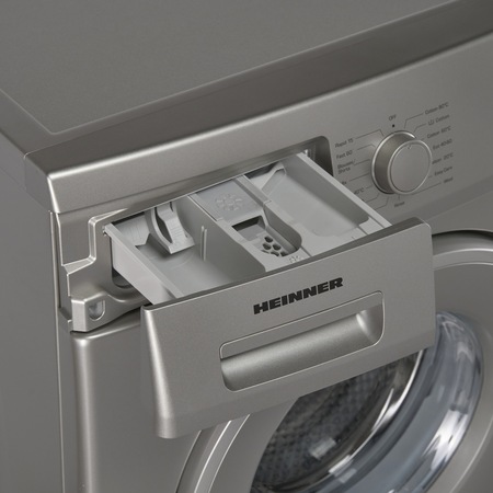 Masina de spalat Heinner HWM-VF2712SD++, 7 kg, 1200 RPM, Clasa D, Sistem Eco Logic, Argintiu