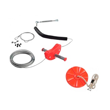 Tiroliana Trufi, cu leagan rotund, rosu Tiroliana Trufi, cu leagan rotund, rosu