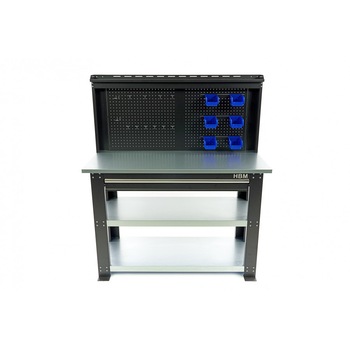 Banc de lucru metalic cu sertar 137cm - HBM 9747 Banc de lucru metalic cu sertar 137cm - HBM 9747