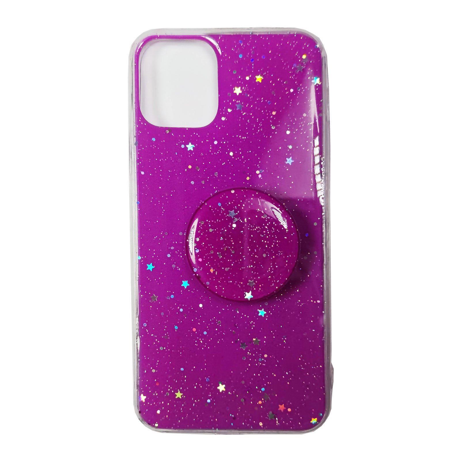 Husa compatibila cu Apple iPhone 11 Pro model Cosmic Pop Glitter, Antisoc, Viceversa Albastru Mov
