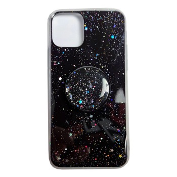 Husa compatibila cu Apple iPhone 11 Pro model Cosmic Pop Glitter, Antisoc, Viceversa Negru