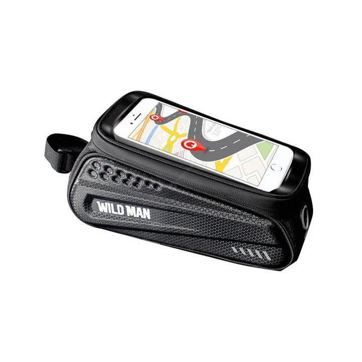 Geanta Bicicleta Impermeabila Cu Suport Pentru Telefon Pentru Cadru - Wildman Es3 1l 4" - 7'