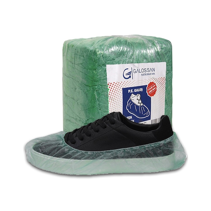 Botosei unica folosinta set 1000 bucati, verde, polietilena, marime universala