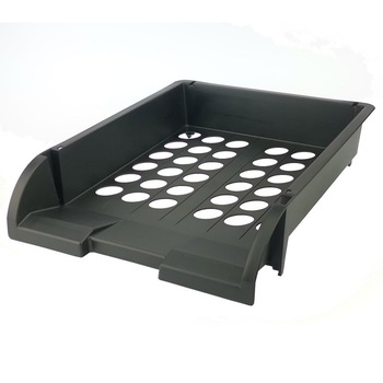 Suport Orizontal Documente Material PP Negru D.RECT Suport Orizontal Documente Material PP Negru D.RECT