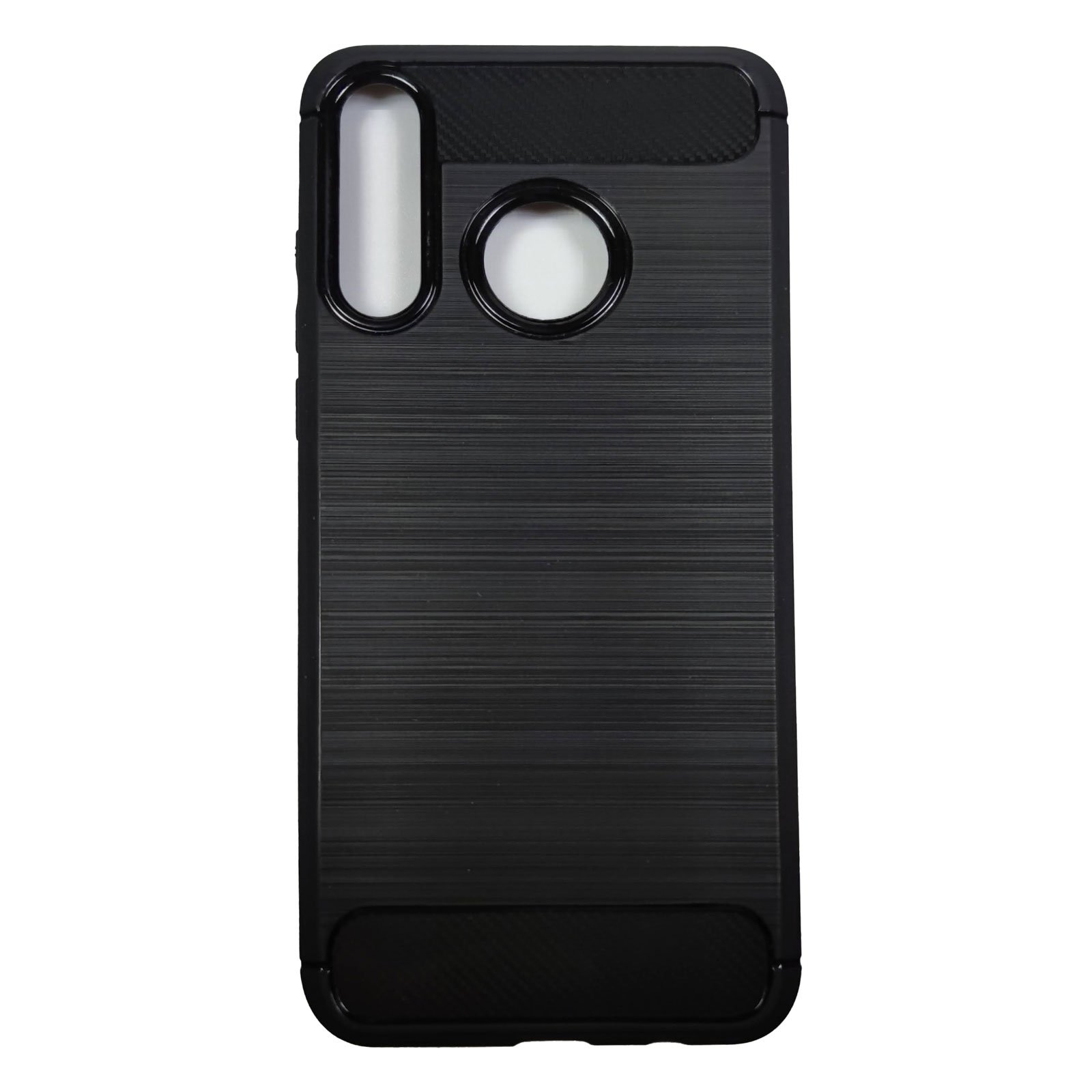 Husa compatibila cu Huawei P30 Lite model Carbon, Silicon, TPU, Viceversa Negru