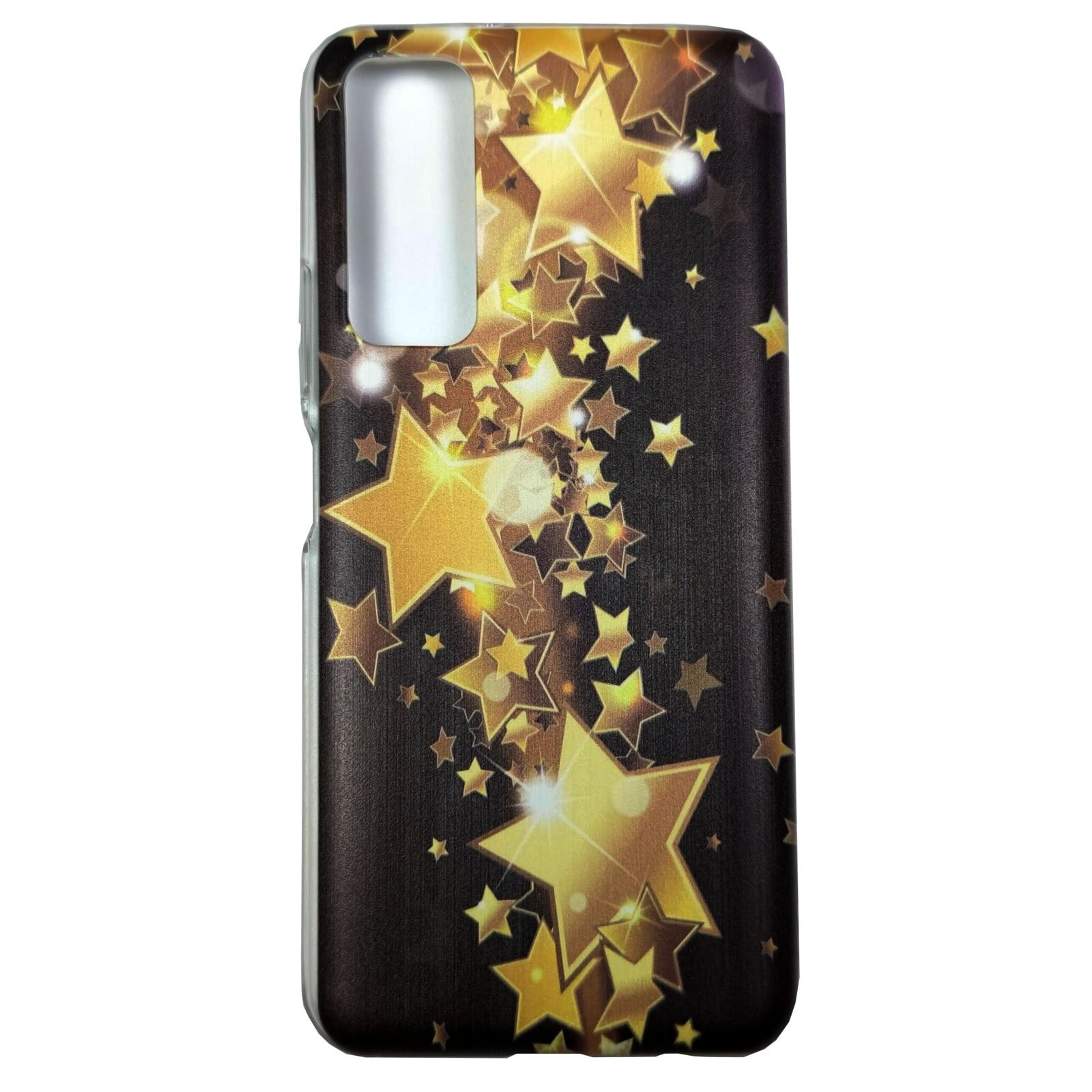 Husa compatibila cu Huawei P Smart 2021 model Golden Stars, Silicon, TPU, Viceversa