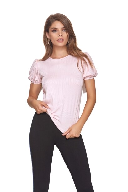 Tricou cu maneci scurte pentru dama, Roz