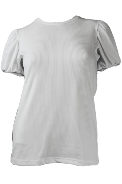 Tricou cu maneci scurte pentru dama, Alb