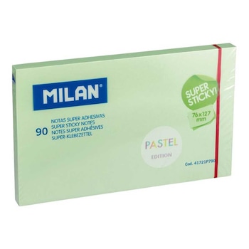 Bloc Notes Adeziv 127x76 Verde pal Super Sticky Milan Bloc Notes Adeziv 127x76 Verde pal Super Sticky Milan