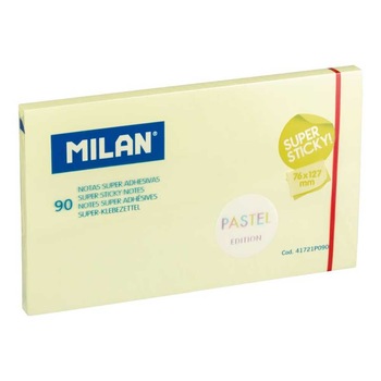 Bloc Notes Adeziv 127x76 Galben pal Super Sticky Milan Bloc Notes Adeziv 127x76 Galben pal Super Sticky Milan