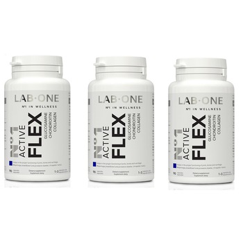 Supliment alimentar Lab One Active Flex (Glucosamine Collagen Chondroitin) 3 x 90 Capsules Supliment alimentar Lab One Active Flex (Glucosamine Collagen Chondroitin) 3 x 90 Capsules