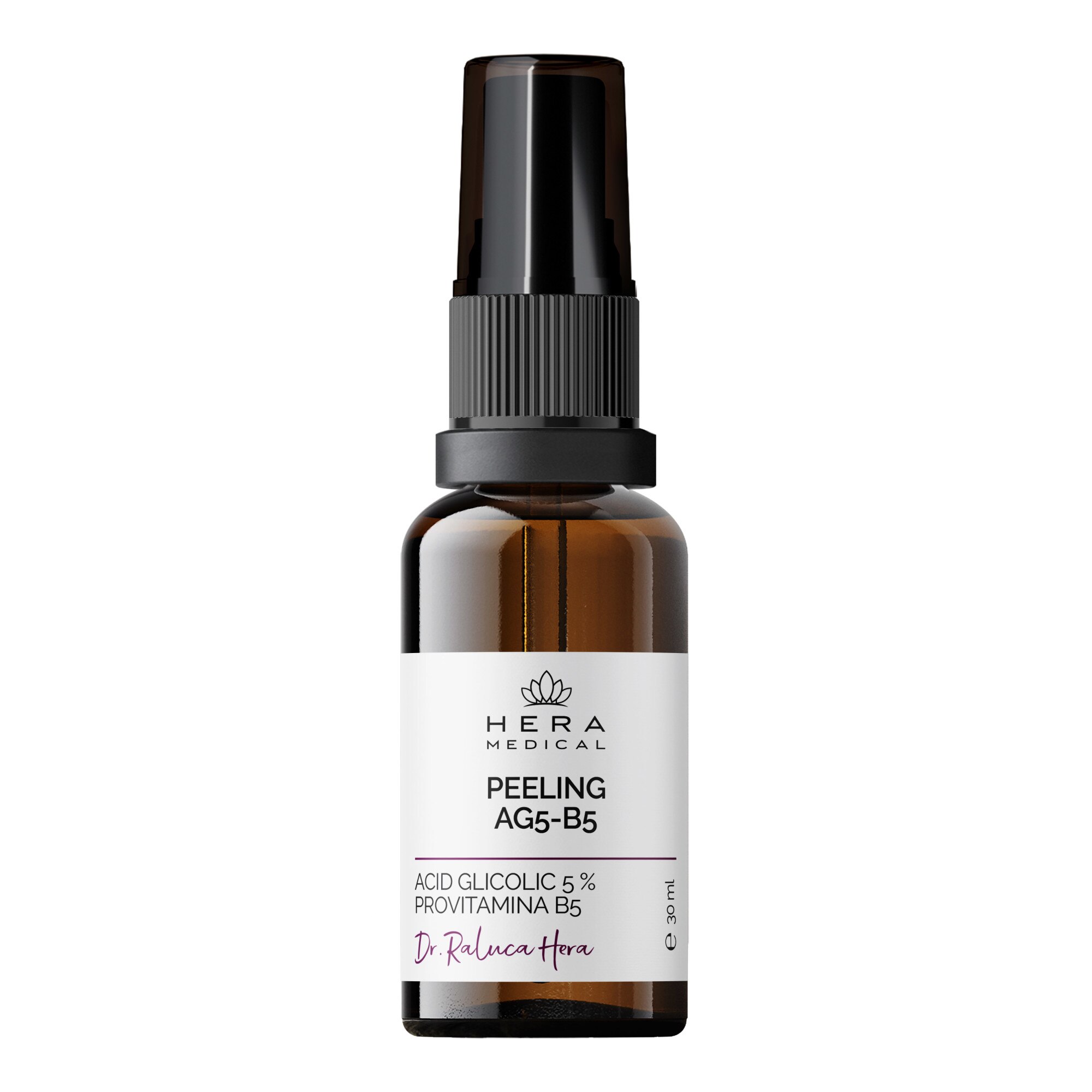 Peeling Acid Glicolic 5 % si provitamina B5, Hera Medical, 30 ml