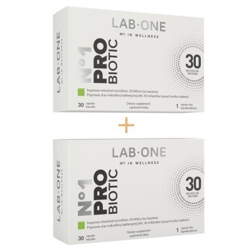 Lactobacillus paracasei Lab One N°1 ProBiotic (2 buc.) 2 x 30 capsule vegane