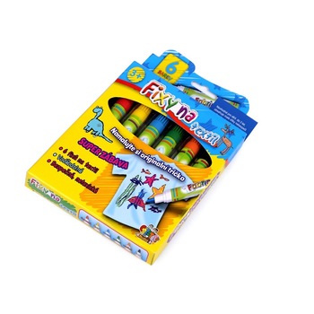 Markere lavabile pentru textile Creatoys, 6 buc Markere lavabile pentru textile Creatoys, 6 buc