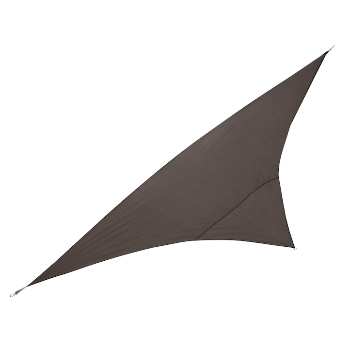 B&Q háromszög alakú árnyékoló ponyva, 3,6 x 3,6 x 3,6 m, barna