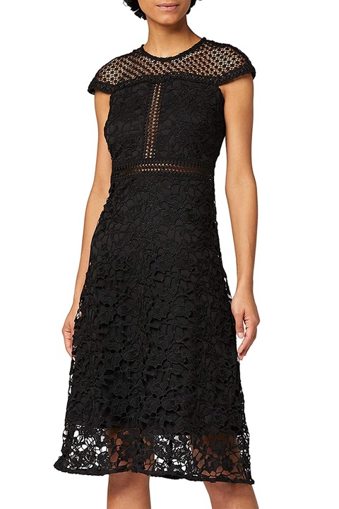 Rochie, Truth & Fable, Poliester, Dantela florala, Negru, 32/XXS