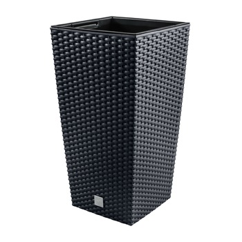 Ghiveci inalt cu insertie Rato Square DRTS400, 91.5 L, antracit, 40 x 75 cm Ghiveci inalt cu insertie Rato Square DRTS400, 91.5 L, antracit, 40 x 75 cm
