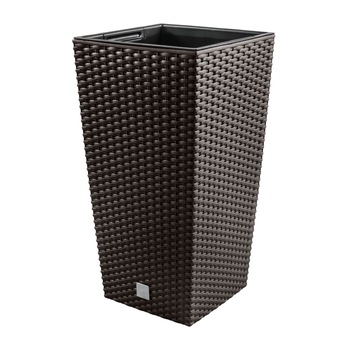 Ghiveci inalt cu insertie Rato Square DRTS400, 91.5 L, gri umbra, 40 x 75 cm Ghiveci inalt cu insertie Rato Square DRTS400, 91.5 L, gri umbra, 40 x 75 cm