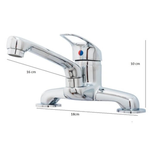 Baterie stativa, monocomanda, crom lucios