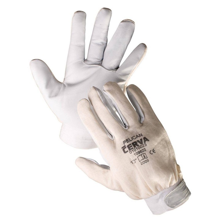 Manusi de protectie, Cerva, Pelican, din piele combinate 10