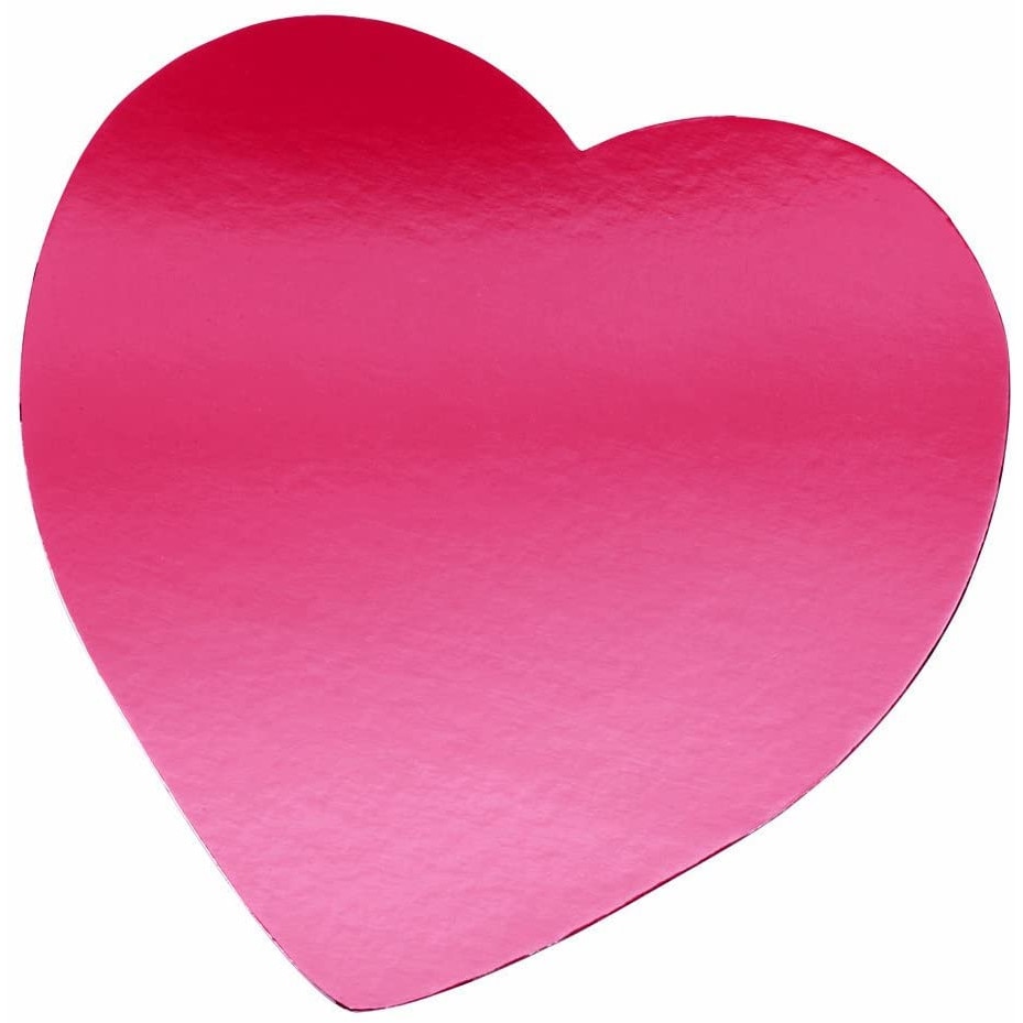 Set platouri de carton in forma de inimioara, 3 buc, roz, rosu, Wilton