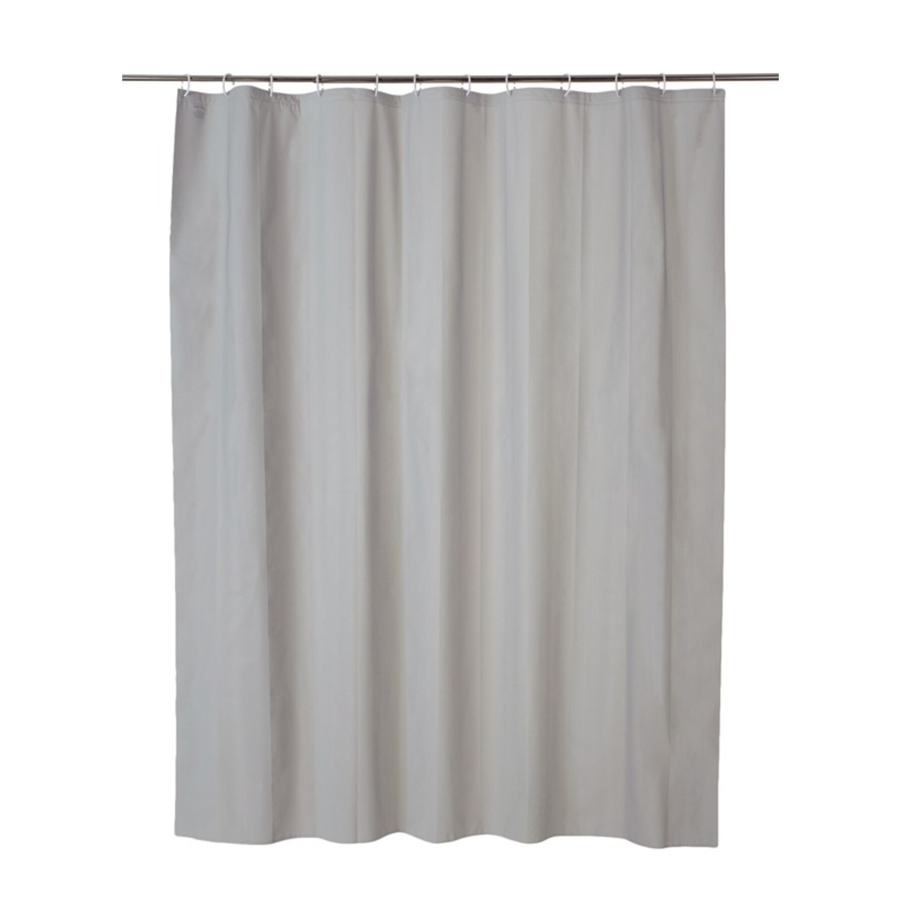 Perdea pentru baie,cu model simplu,argintiu,dimensiune 200x180 cm,din PEVA