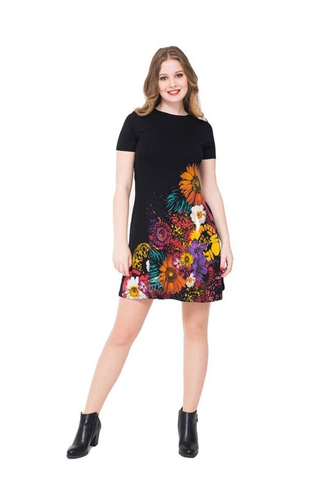 Rochie Desigual 17WWVKAL, Negru, 36