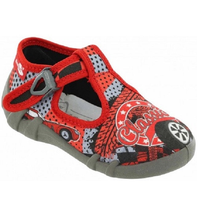 Sandale pentru copii, Rosu-Negru, marime 21, marca RenBut