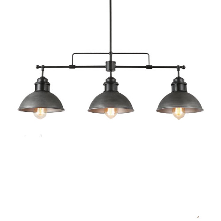 Lustra Cojom, Londra, vintage, 3xE27, gri antichizat