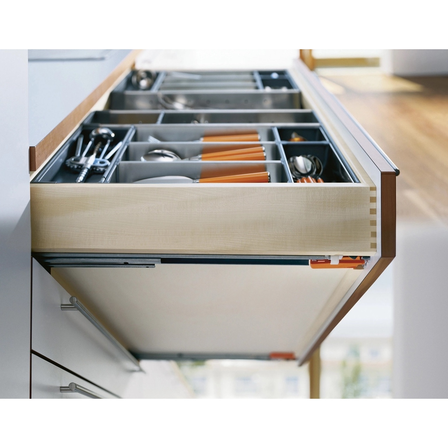 Timtam445ページ Glisiera Tandem, extensie parțială cu amortizare, 500mm, BLUM