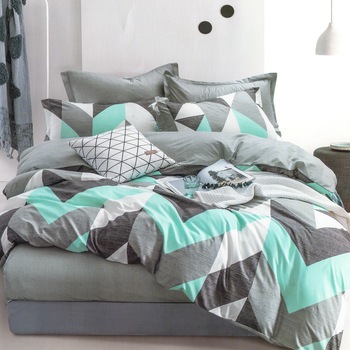 Lenjerie de pat Rosa Double Premium 21 B , 4 piese, pat dublu, cearceaf 220x260, 100% microfibra , tip inchidere capse, culoare verde turcoaz, model linii Lenjerie de pat Rosa Double Premium 21 B , 4 piese, pat dublu, cearceaf 220x260, 100% microfibra , tip inchidere capse, culoare verde turcoaz, model linii