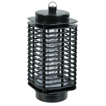 Aparat electric anti-insecte, tip capcana cu bec UV de 1.2 W, 500 V, Negru, 21.5x9.2 cm Aparat electric anti-insecte, tip capcana cu bec UV de 1.2 W, 500 V, Negru, 21.5x9.2 cm