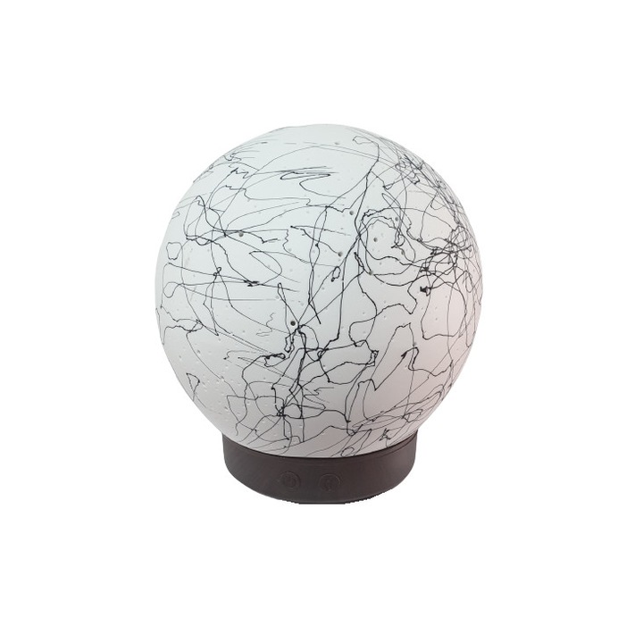 Difuzor umidificator aromaterapie sfera ceramica pictata Li-TC01-Wg