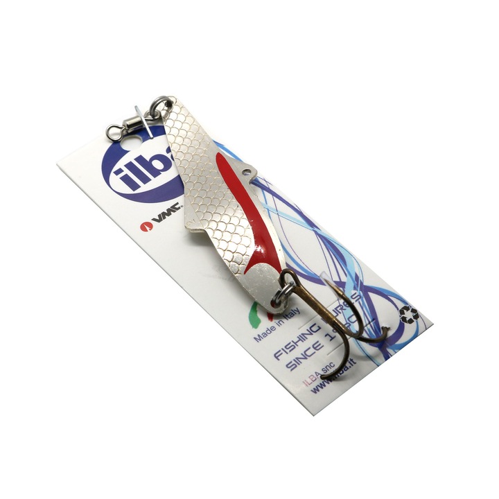 Lingura oscilanta Ilba Linus marimea 2, 7cm, 15gr, culoare Silver/Red