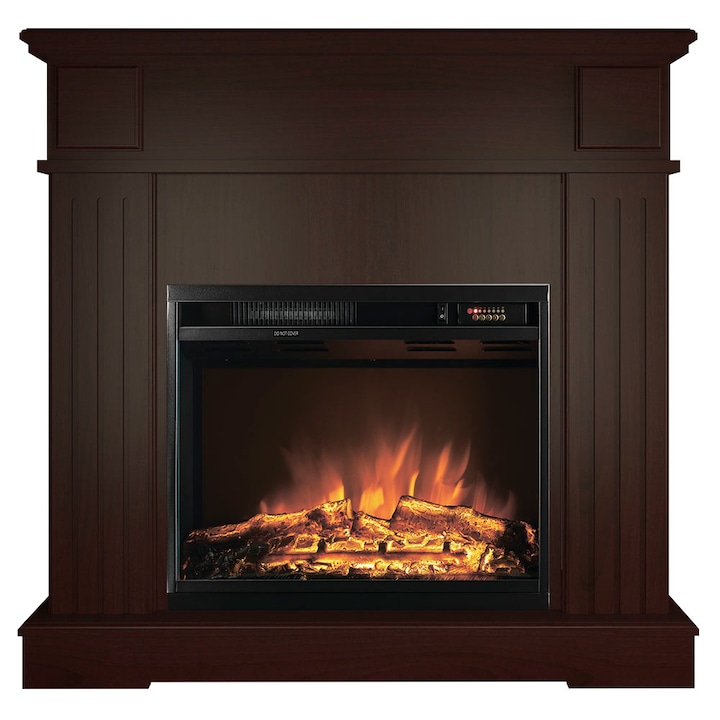 Semineu electric, Masomi, Mari 23 & Loran-23 Color' 1600 W, Nuc negru, 97*97*33 cm