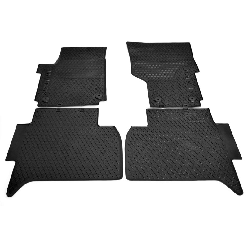 Set 4 covorase cauciuc, originale Volkswagen Amarok, Negru