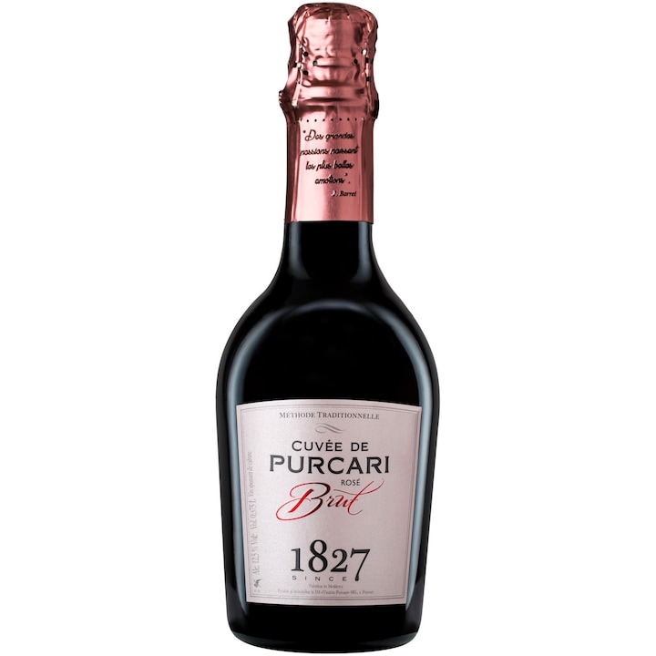 Vin Spumant Purcari Cuvee, Rose Brut, 0.375l