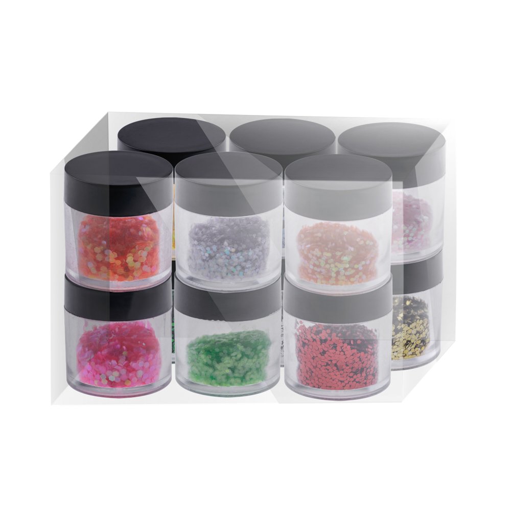 Set sclipici hexagon, 10 g / buc, 12 buc, DU12A