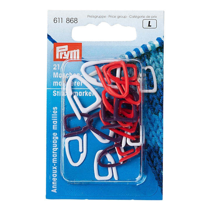Agrafe opritoare ochi pentru tricotat (stitch stoppers), 21 buc, Prym, 611868