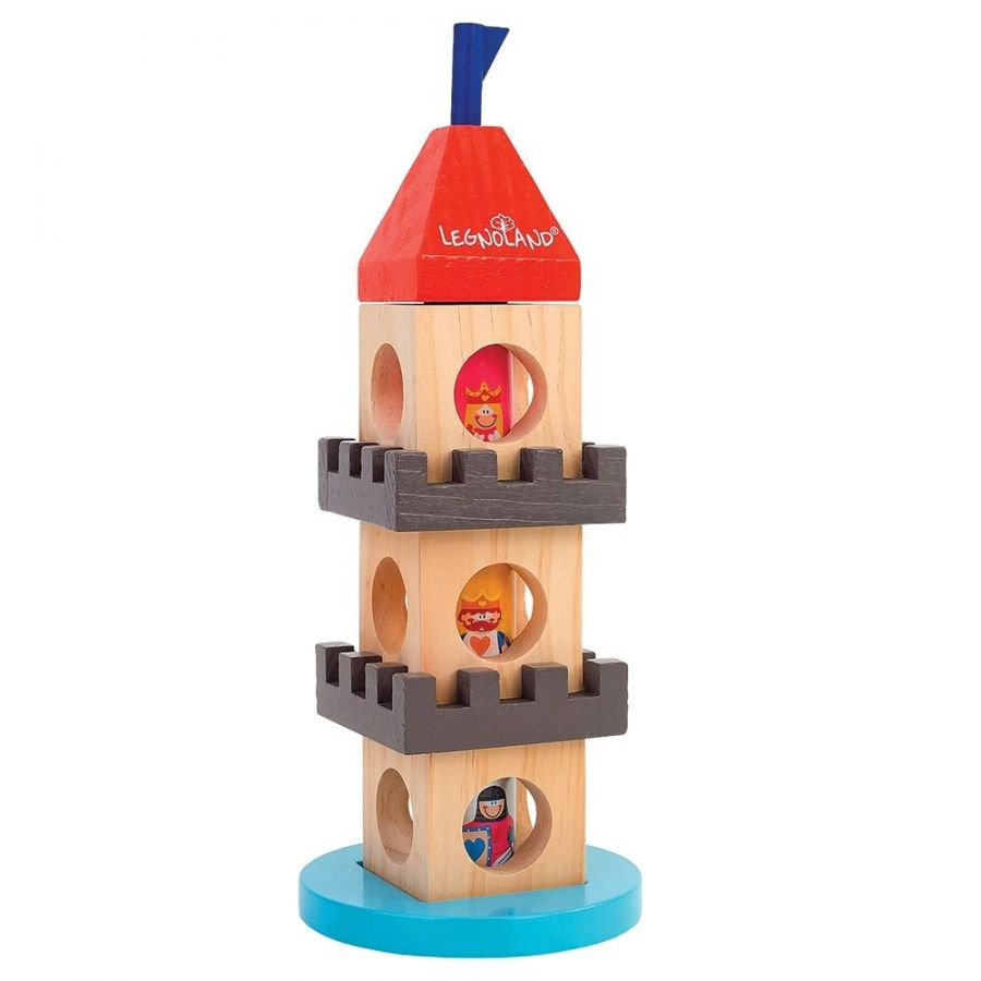 Turn medieval din lemn Globo Legnoland 10 piese