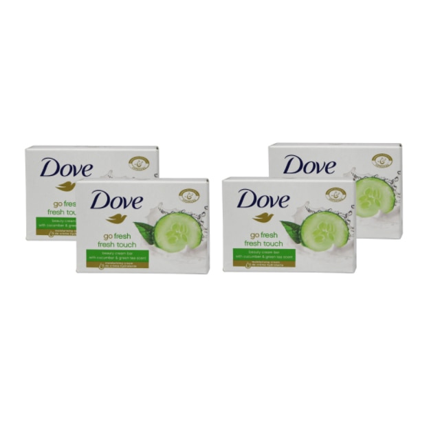 Sapun Crema Dove Go Fresh Touch, 4 bucati x 100G