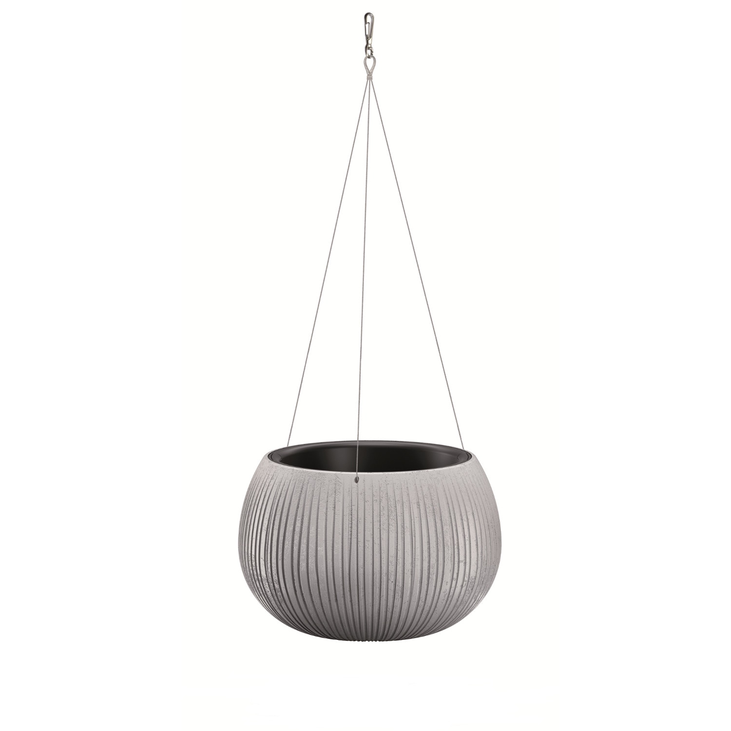 Ghiveci suspendat cu insertie Beton Bowl DKB290WS gri deschis, 29 x 19.5 cm