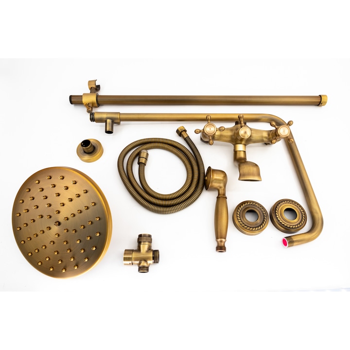 Coloana de dus cu 3 functii, Bronz antichizat