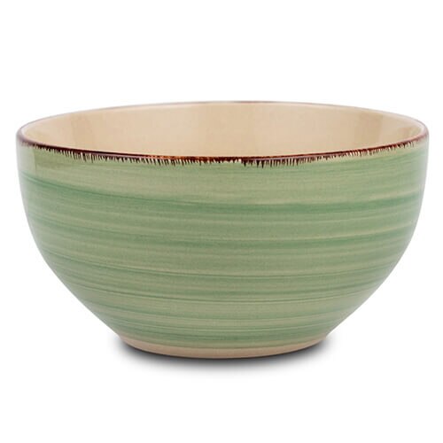 Bol pentru cereale stoneware 14 cm Lines Oil Green NAVA 099 204