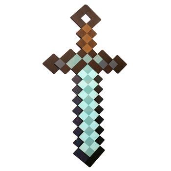 Sabie Minecraft din lemn model 7, multicolor, 27x13 cm Sabie Minecraft din lemn model 7, multicolor, 27x13 cm