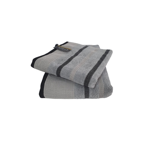 Set 2 Prosoape 0 twist ,100% bumbac , 50x90 / 70 x 140 cm , gri