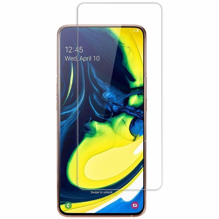 Biztonságos üvegfólia kompatibilis a Samsung Galaxy A80 Tempered Glass, Anti-Shock és fordítva