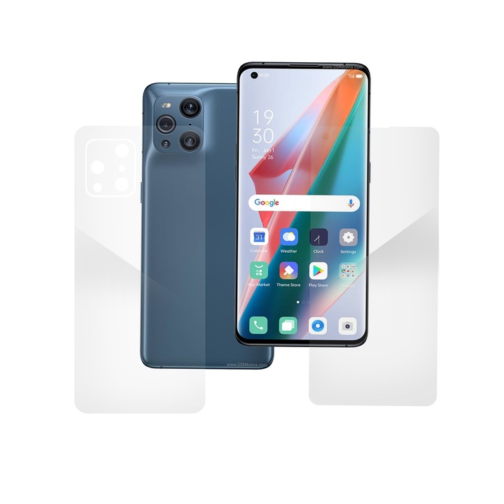 Комплект 2 фолиа SILKASE за Oppo Find X3 Pro, защита на телефона, възобновяем силикон